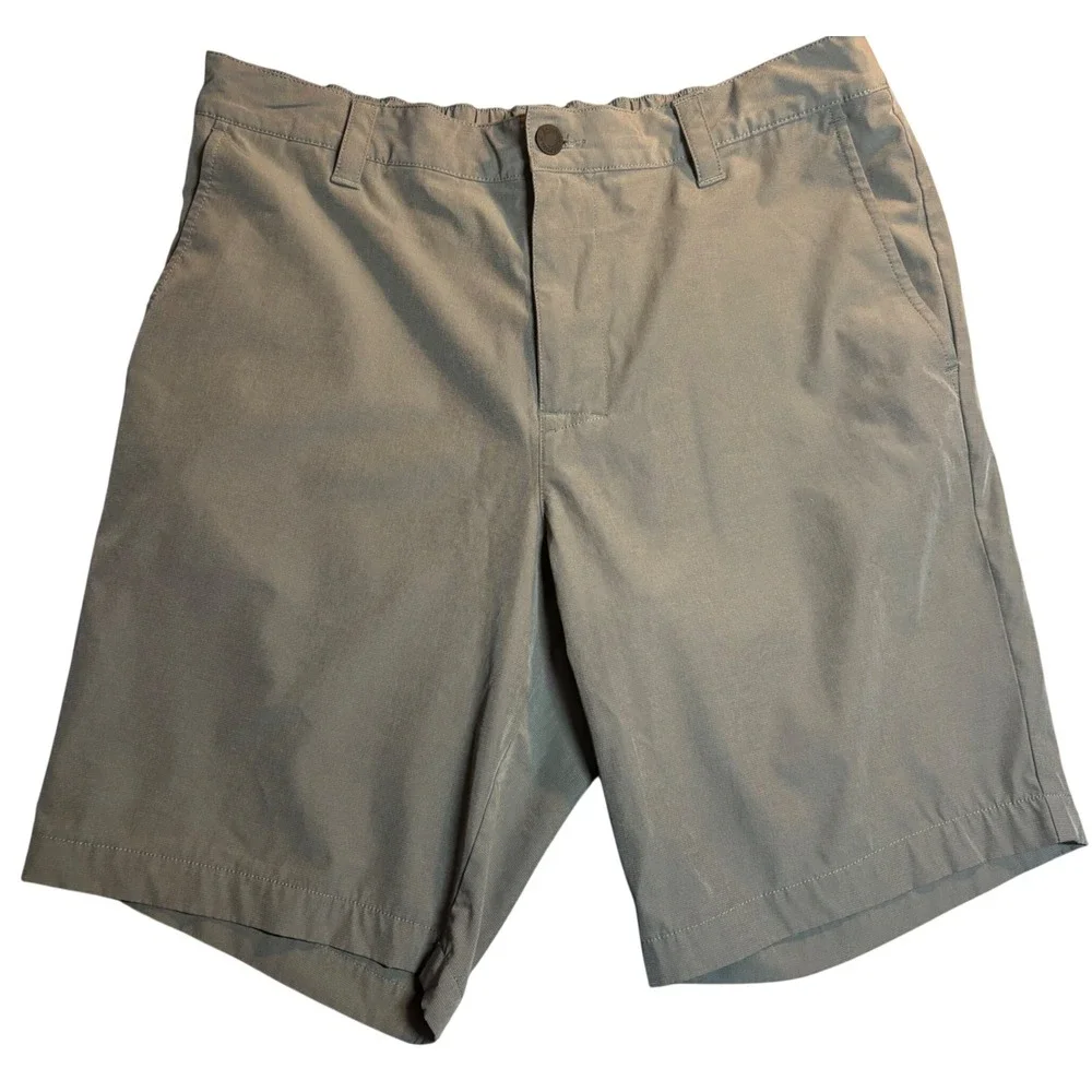 Banana Republic Hybrid Shorts Mens Gray Excellent Stretch Ripstop 34